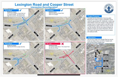 Lexington Road Re-Configuration - New Traffic Pattern