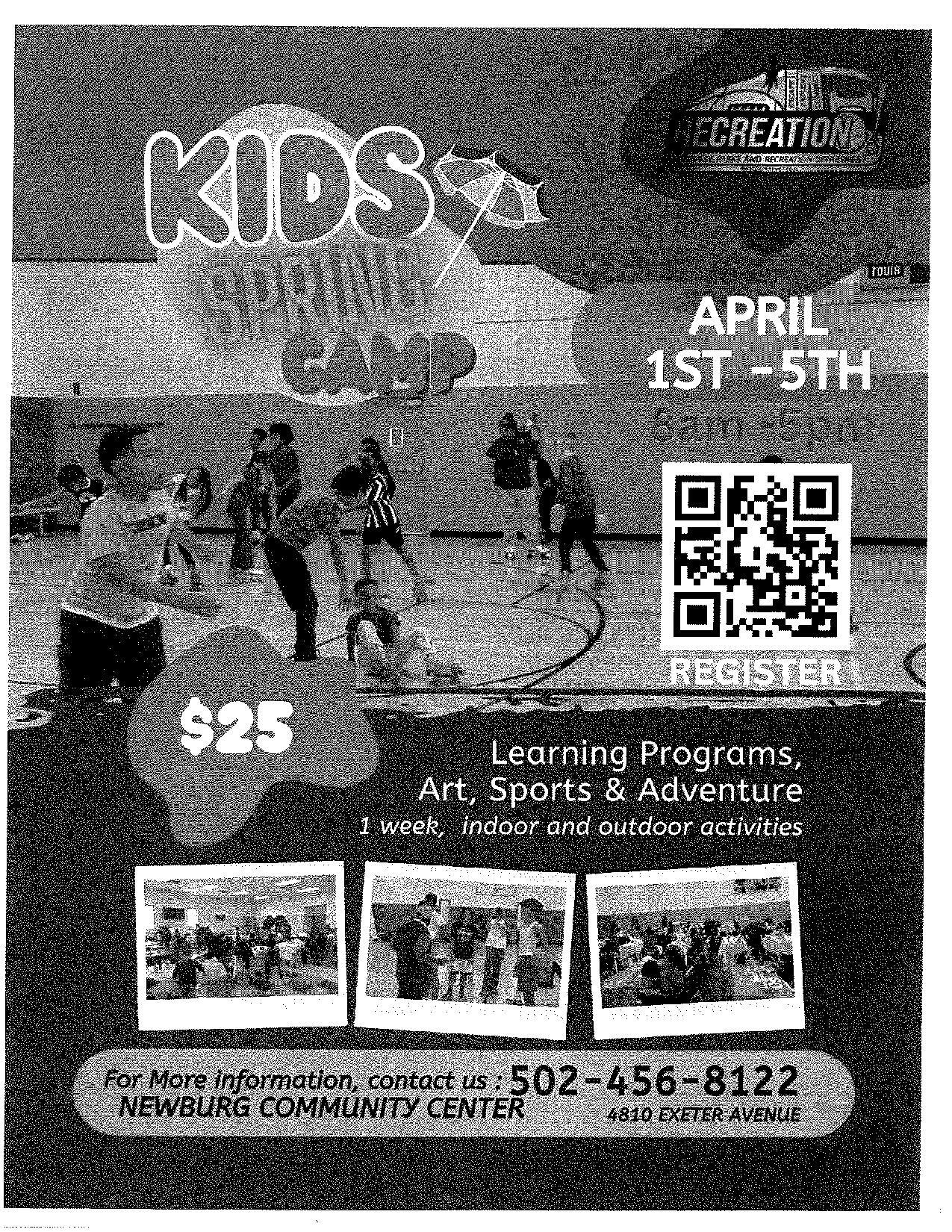 kids camp black and white version april 2024