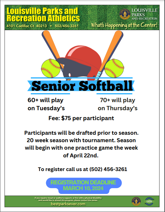 2024 Senior Softball League