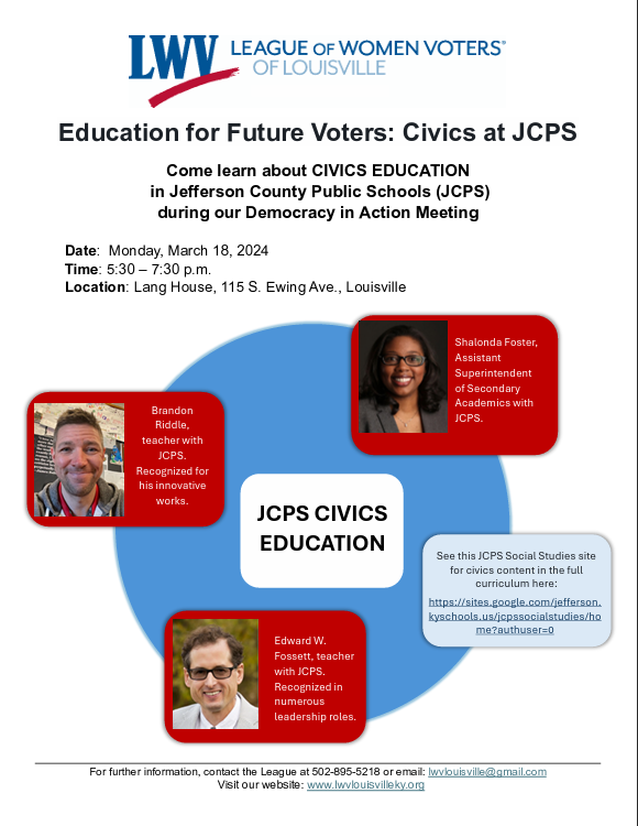 Education for Future Voters: Civics at JCPS