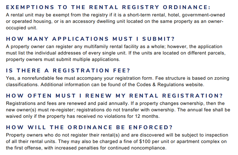 Rental Registry FAQs 2