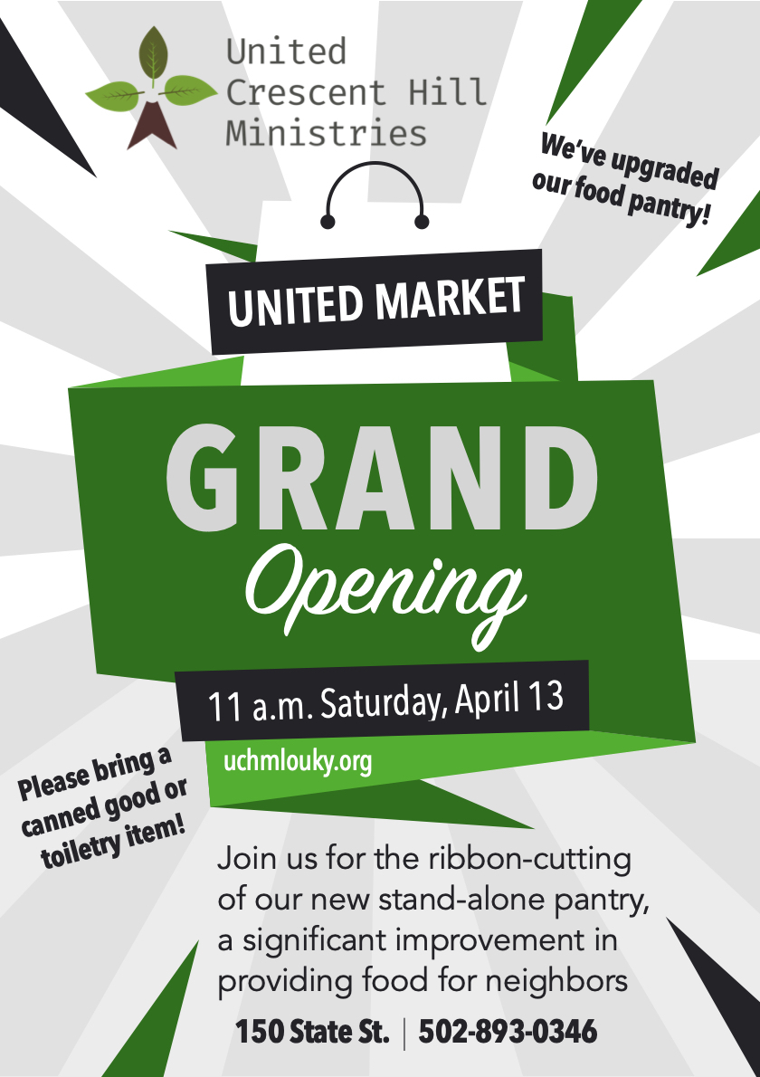 United Crescent Hill Ministries Food Pantry Grand Opening!