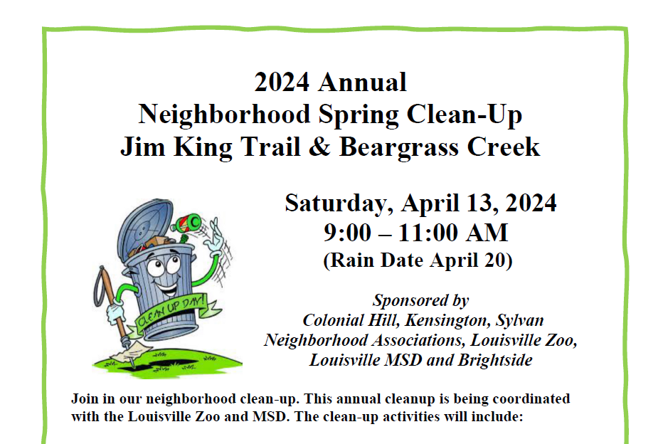 Beargrass cleanup poster 1