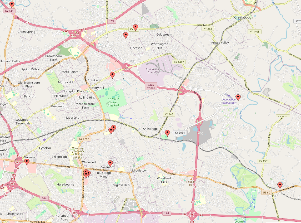 April Auto Theft Map