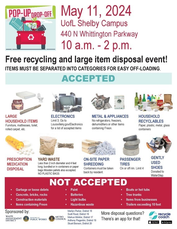 Free Recycling and Large Item Disposal Event