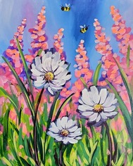 Photo provided by LNC of spring painting for pastries and painting event