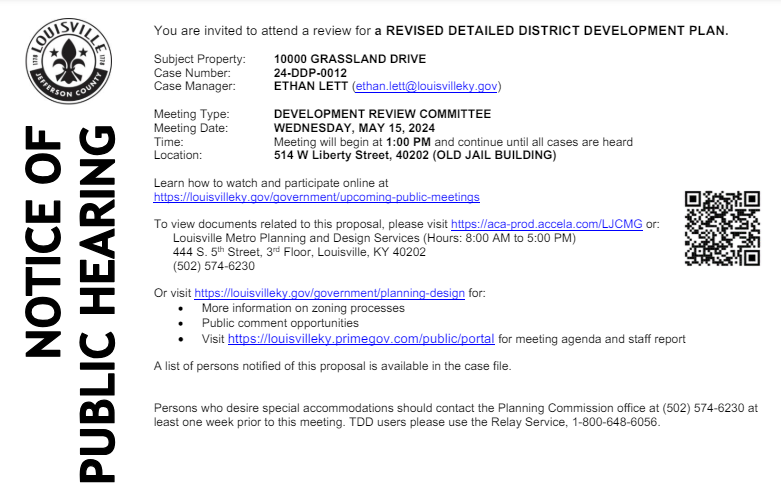 10000 Grassland Drive DRC