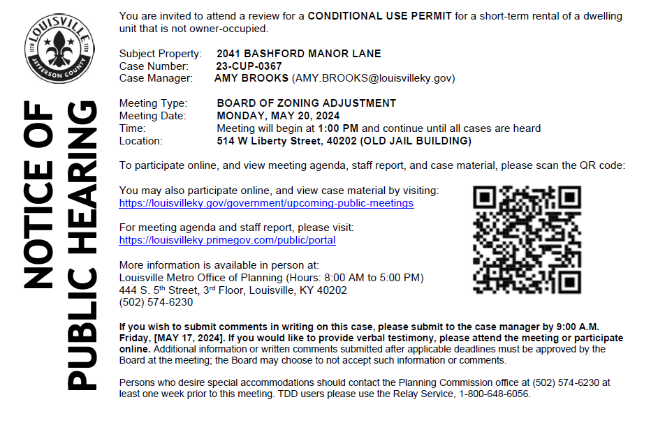 BOZA notice 5 20 2041 Bashford Manor Lane