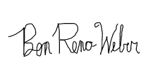 Ben Reno-Weber signature