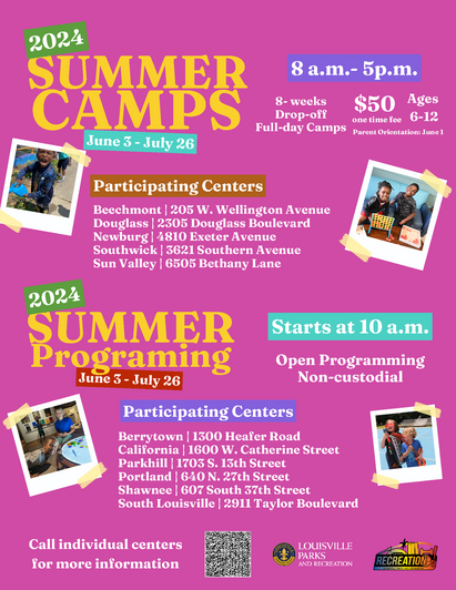 2024 Summer Programming for Youth