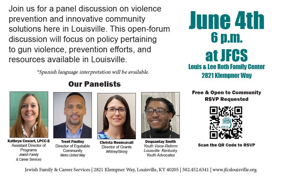 safer lou community chat lower flyer