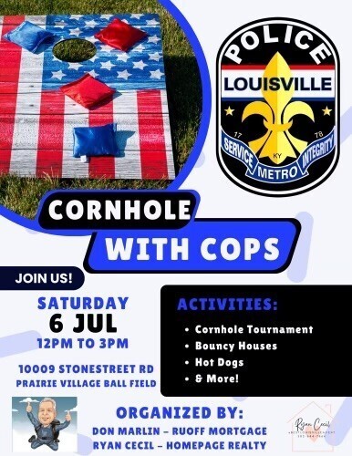 Cornhole with cops
