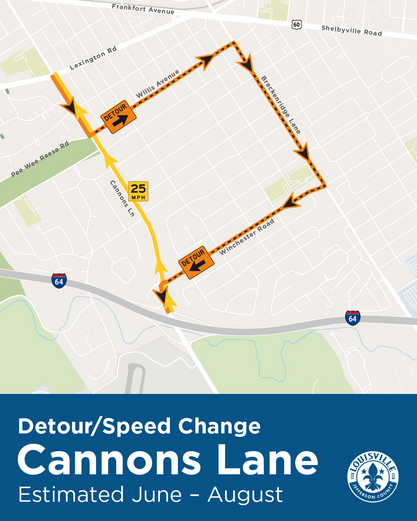 Cannons Lane new sidewalk construction starts June 10!