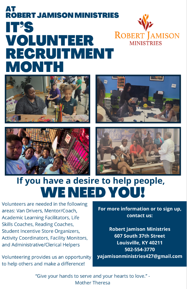 RJM Volunteer Recruitment Month