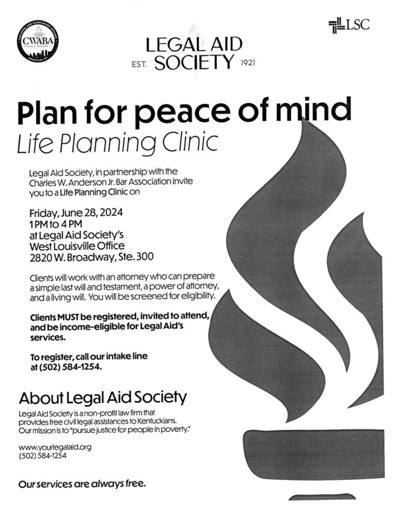 Legal Aide Life Planning Clinic