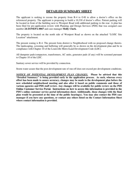 St. Matthew's Neighborhood Zoning Meeting