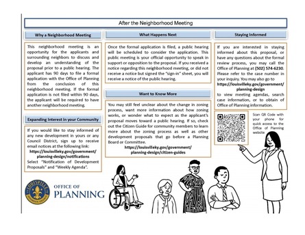 St. Matthew's Neighborhood Zoning Meeting