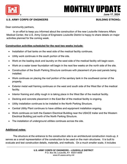 6.20 - VA Hospital Construction Update