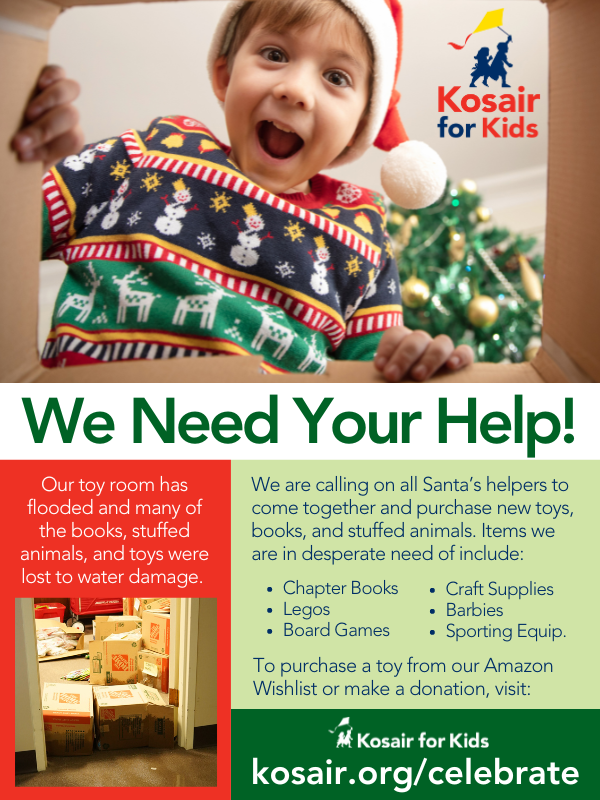 Toy Drive for Kosair flyer