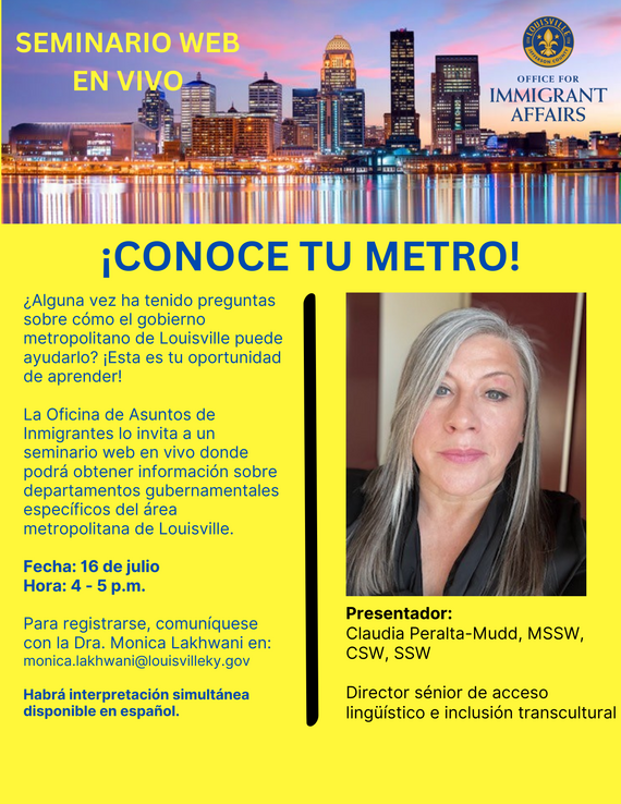 July 16 Webinar in Spanish