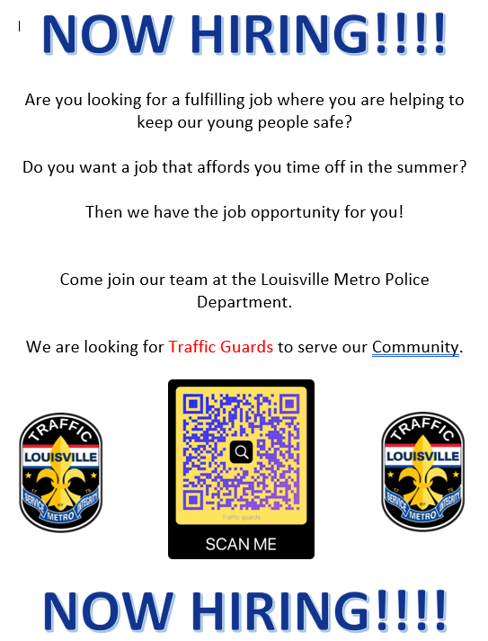 LMPD is Hiring Traffic Guards