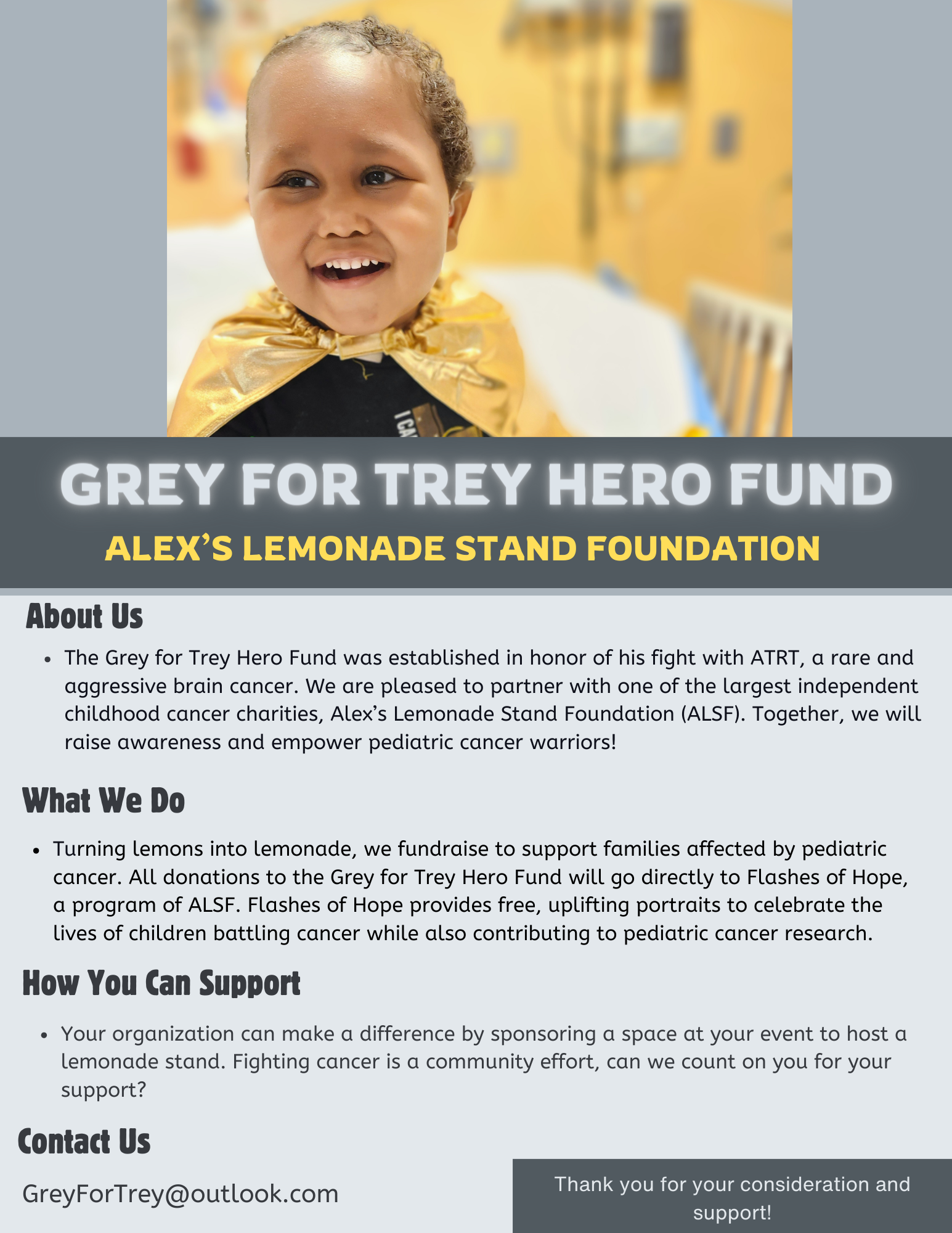 Grey for Trey