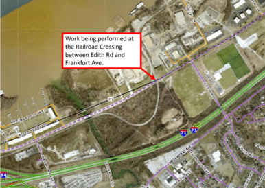 map for river road road closure 