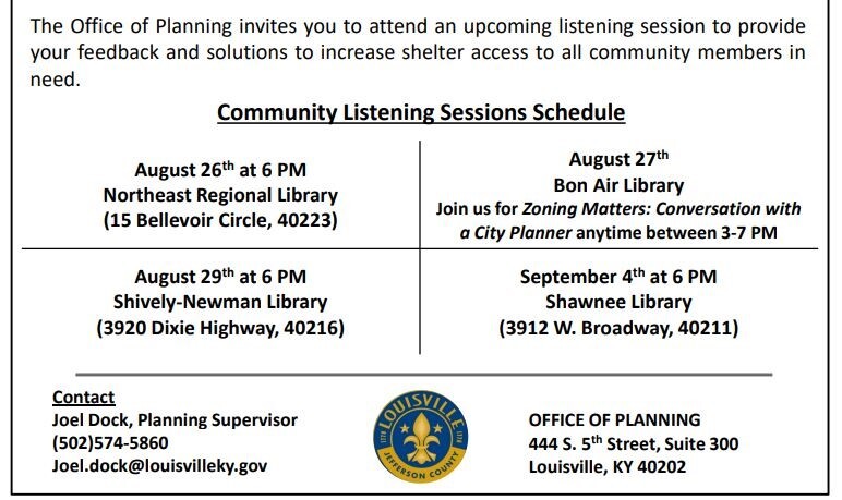 shelter solutions listening sessions 