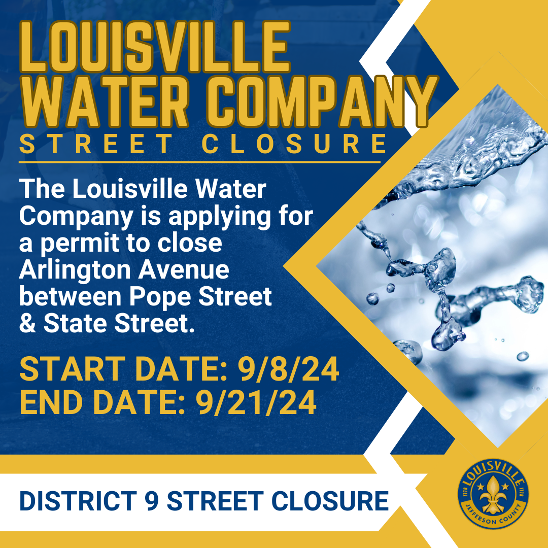 Louisville Water Company Road Closure Notification