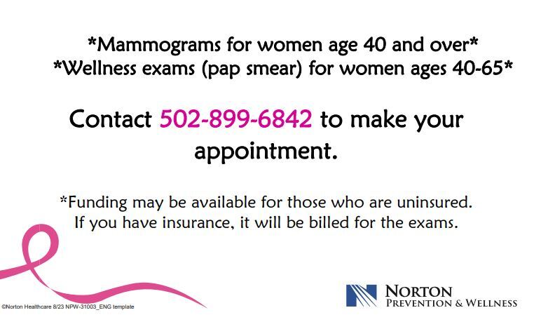 Norton Health mobile information lower