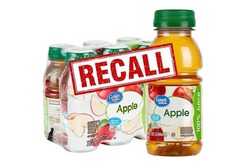 Apple juice photo of recalled Walmart product