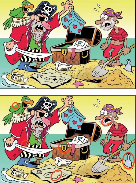 Spot the Difference 2 - Answers