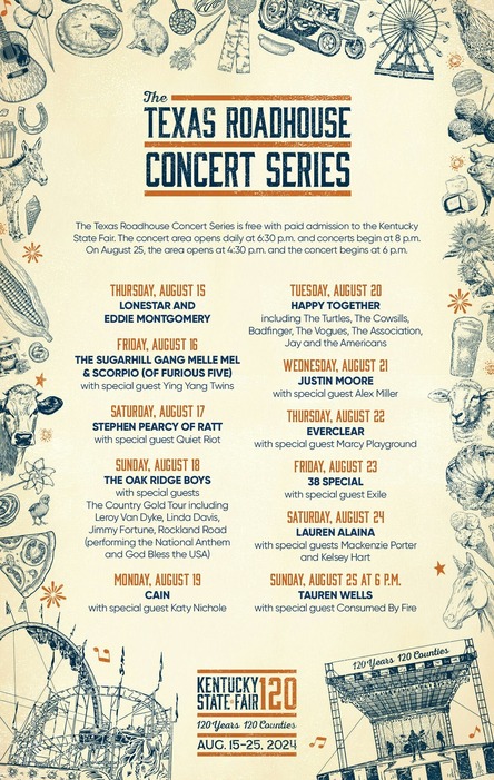 Kentucky State Fair Texas Roadhouse Concert Series