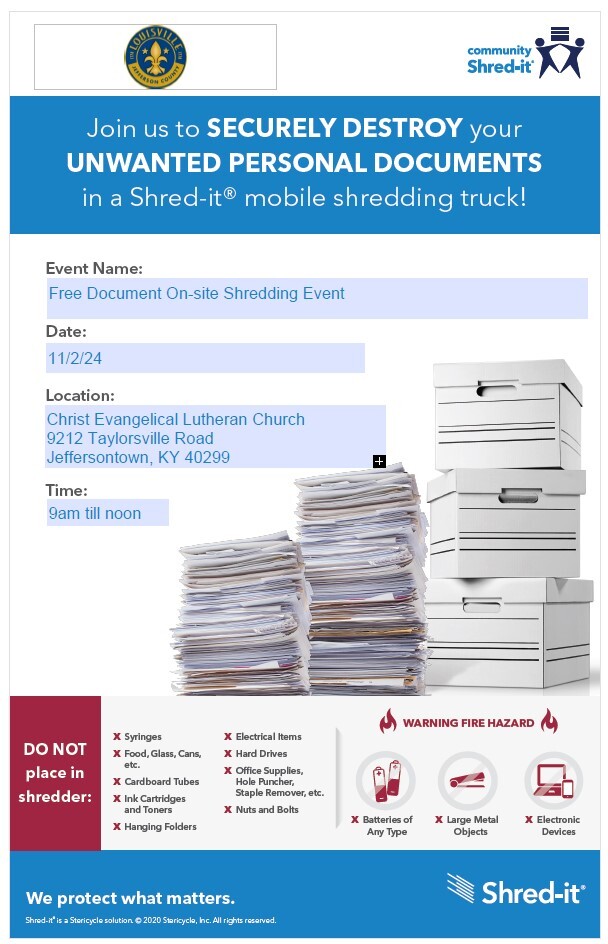 Shredding event