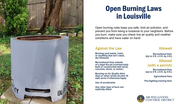 Open Burn Laws in Louisville