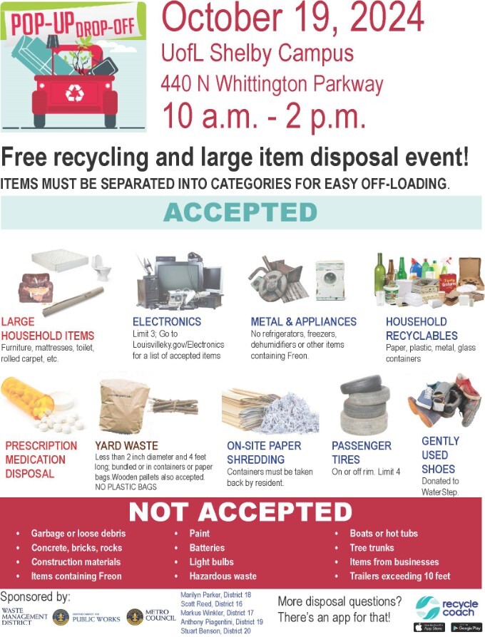 Pop up Drop Off Event