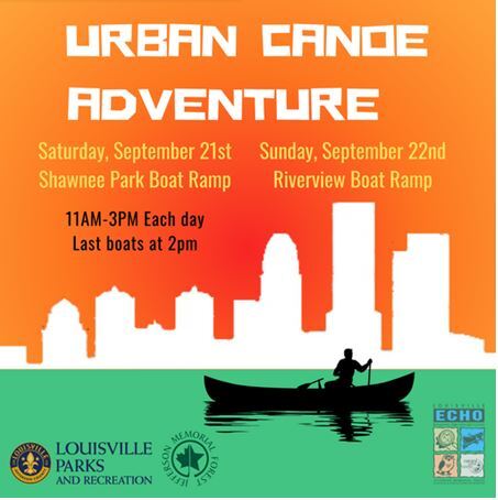 Urban Canoe Adventures Sept 21 and 22