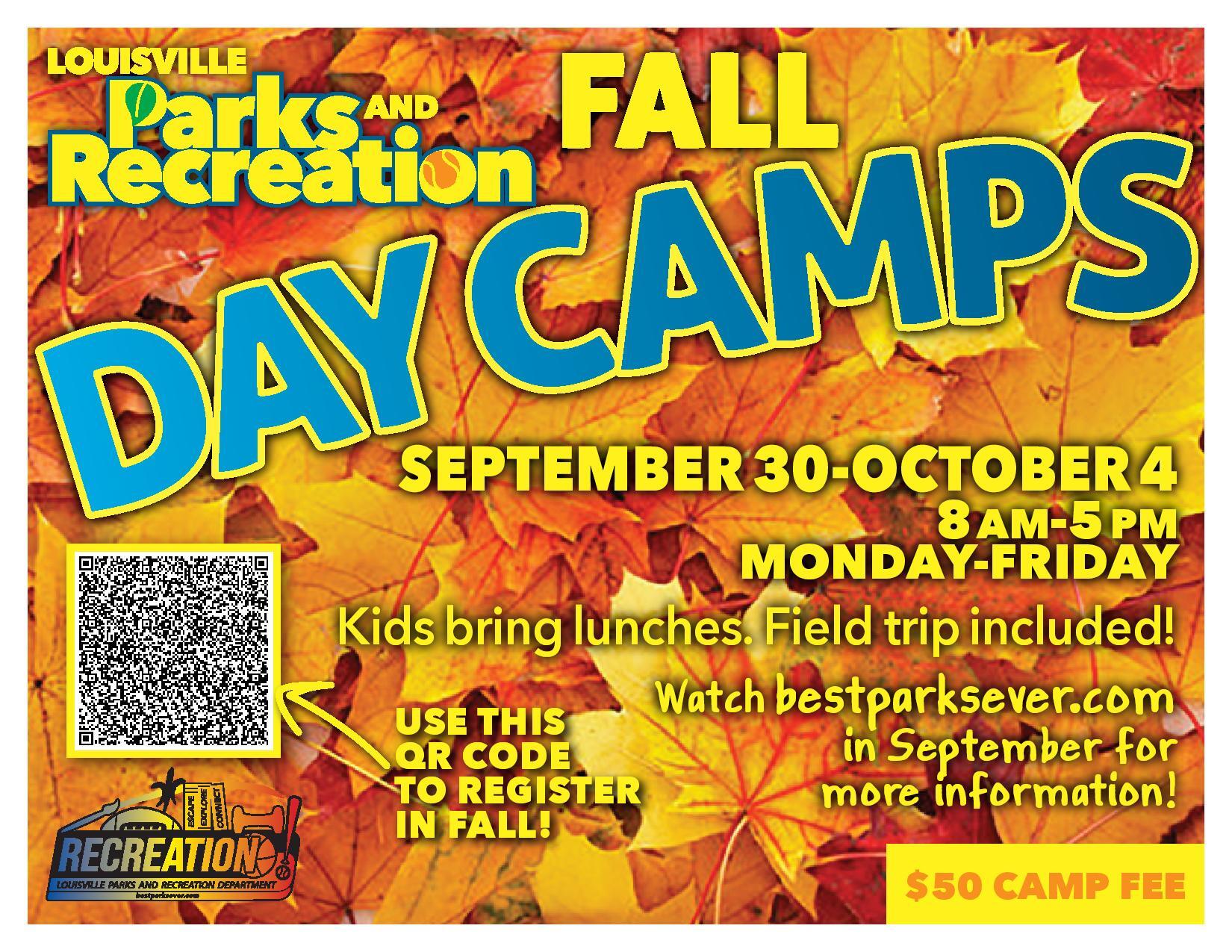 Parks fall camps 2024