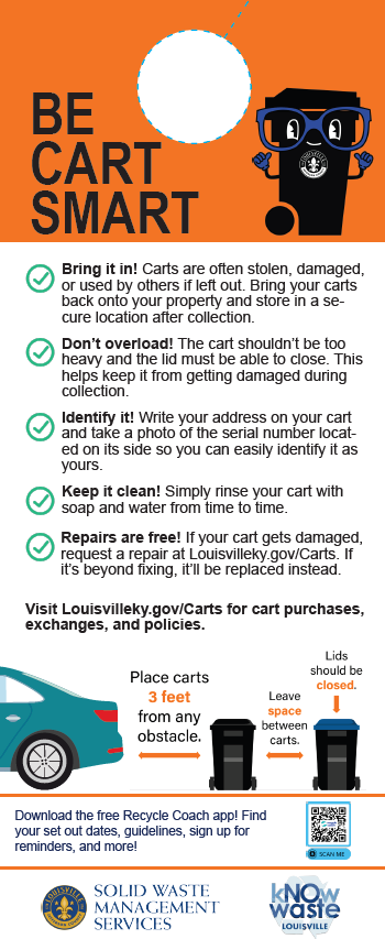 Be cart smart door hanger