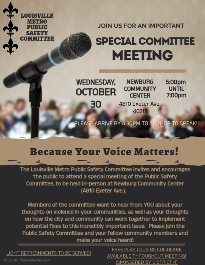 special public safety committee meeting oct 2024