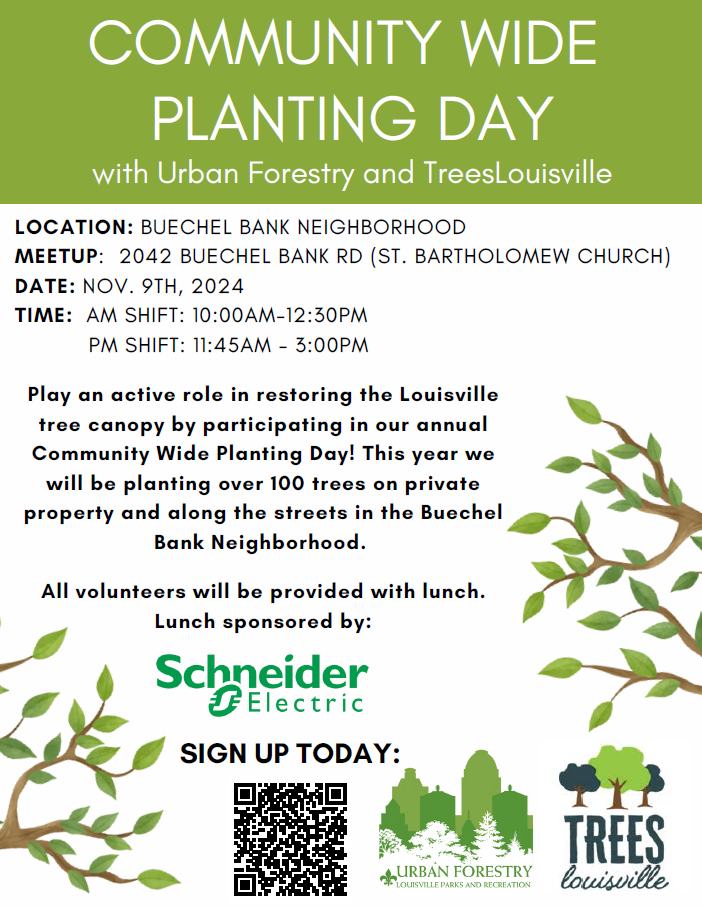 Buechel area parks forestry tree planting 11 8