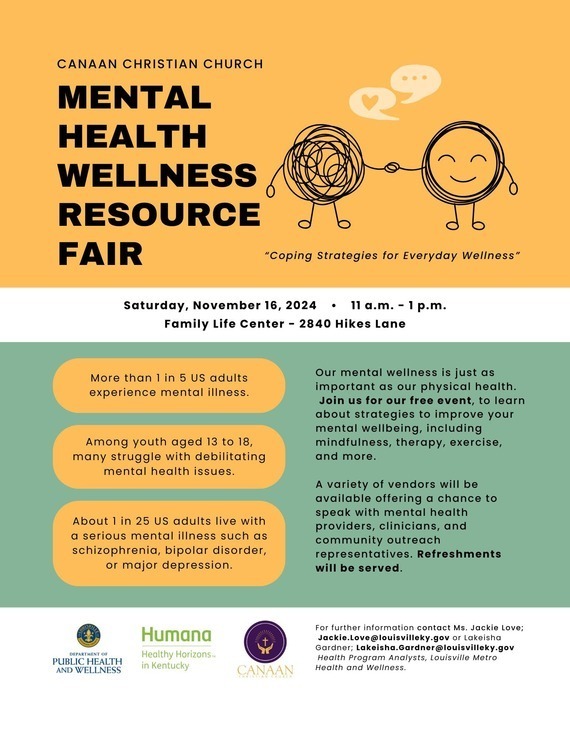 Mental Health Wellness Fair Nov. 2024