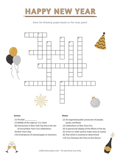 New Year's Crossword