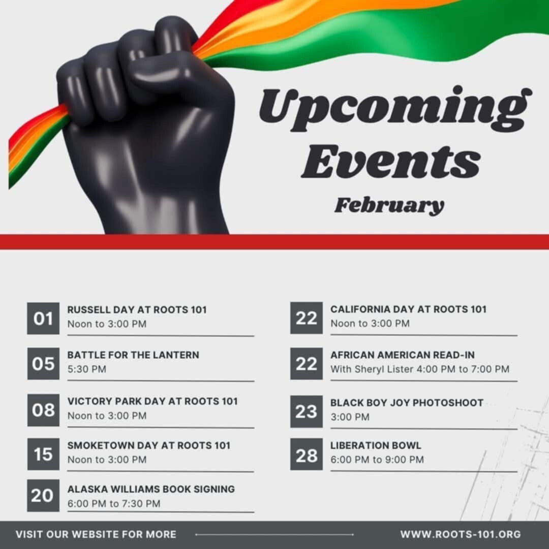 roots 101 feb events