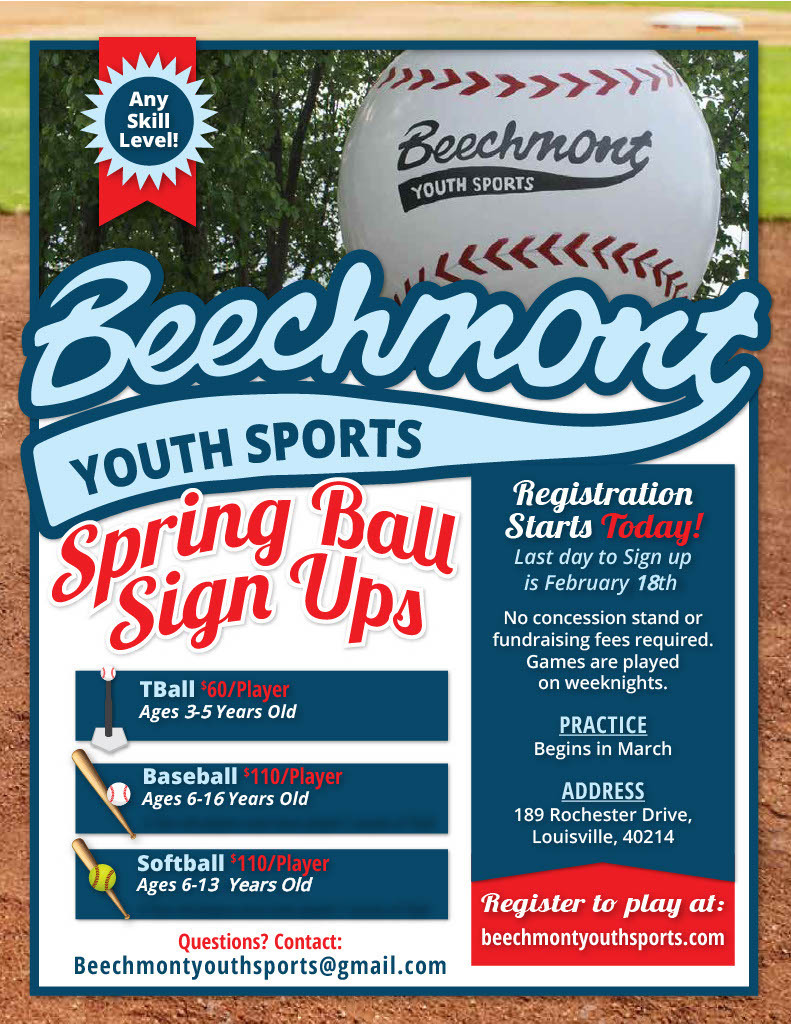 Beechmont Baseball Signups