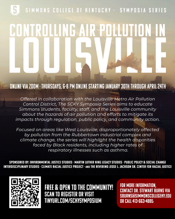 New Series on Air Pollution in Louisville offered by Simmons College and APCD