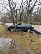 Feb 2018 photo of Cherokee Park flood car