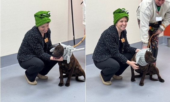 JR with dog and hats at LMAS