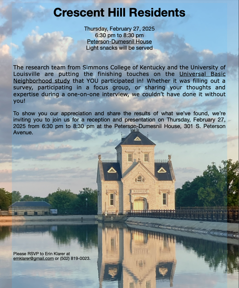 Simmons/UofL Healthy Neighborhood Presentation 