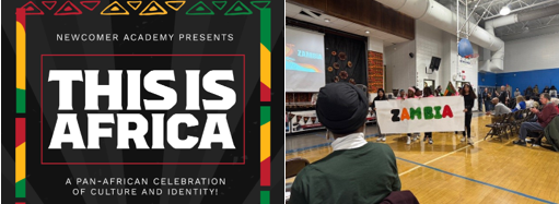 This is Africa with photo of program